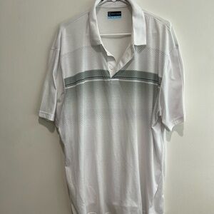 NWOT PGA Tour White and Gray Polo Shirt